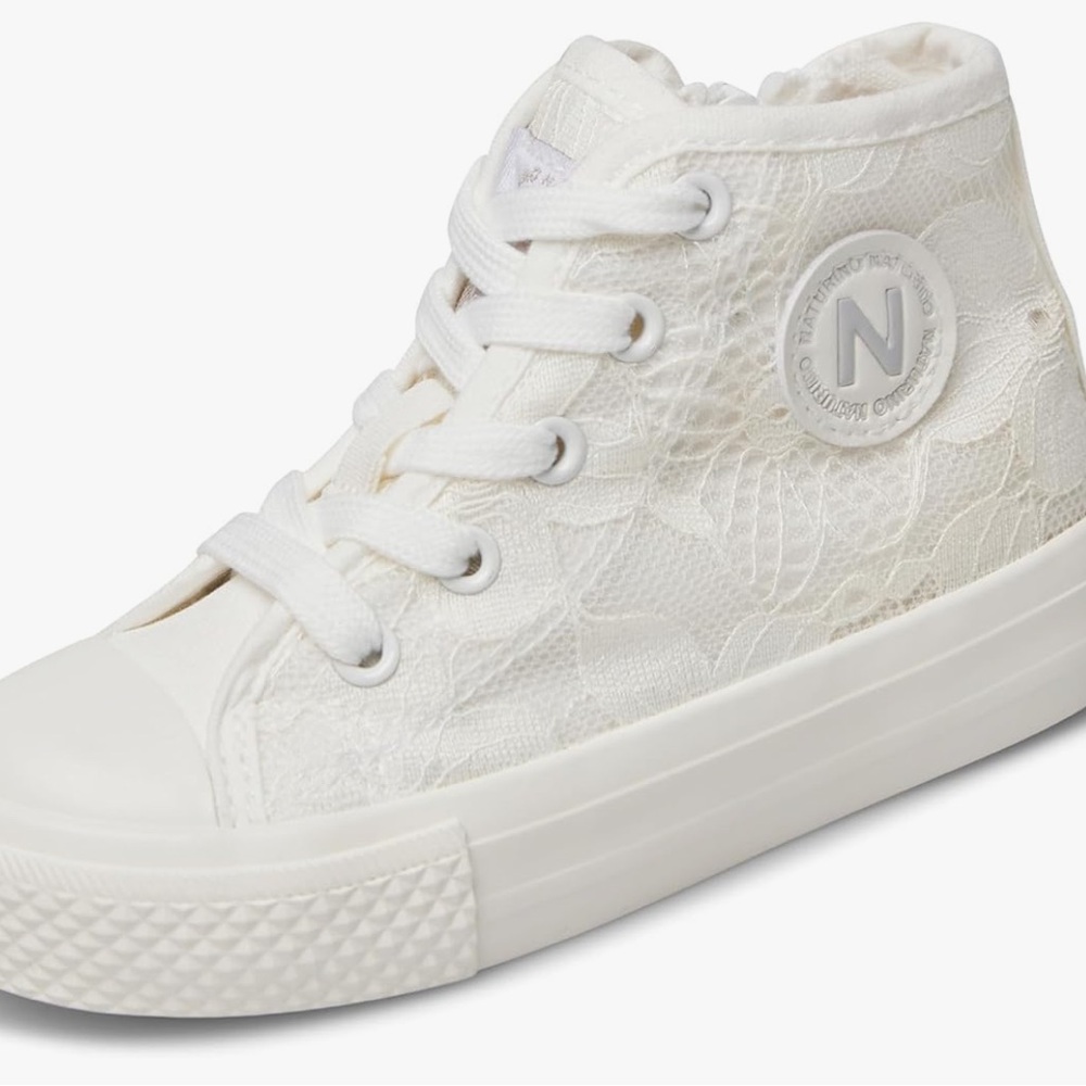 NATURINO YLFAS White Lace High-Top Sneakers - Picture 5 of 15